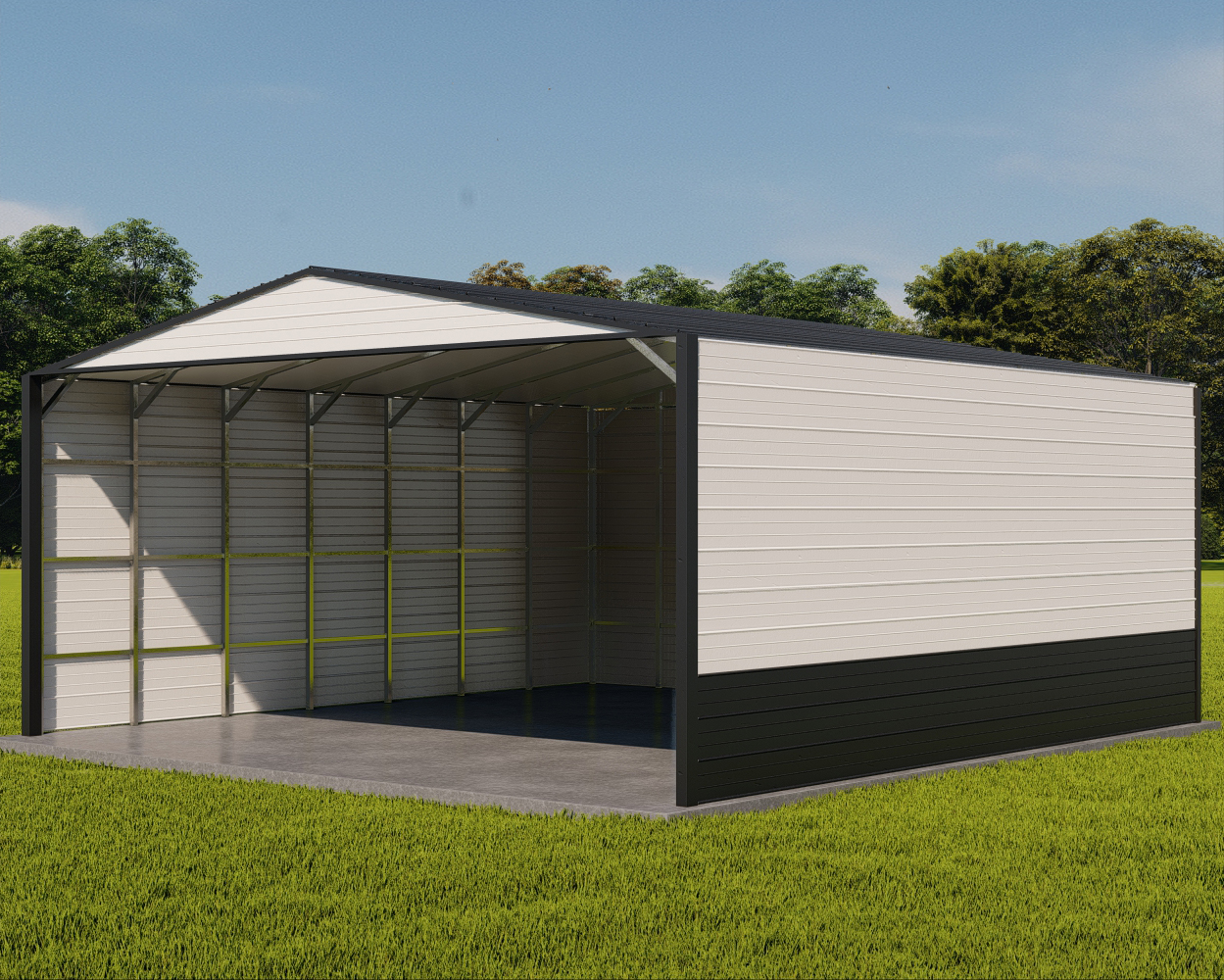 Custom metal garage